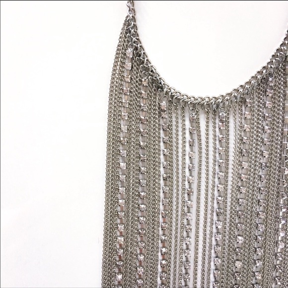 Silver Statement Necklace - Picture 2 of 7